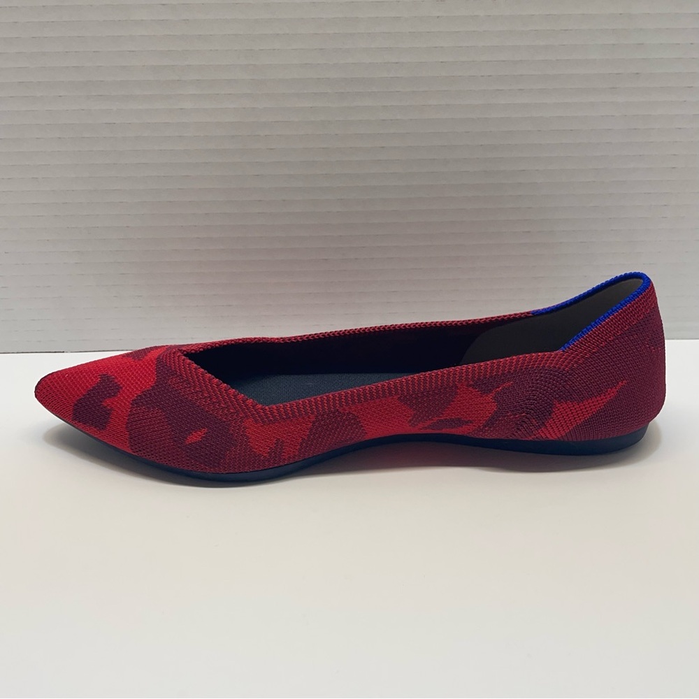 Rothy’s‎ Red Camo Flats The Point Retired Slip On Ballet Women Size 9.5 - Picture 5 of 10